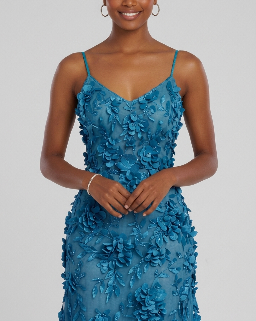 Vestido Azzurro Jardim