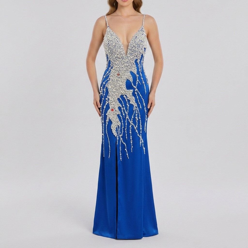 Vestido Azul Pérola