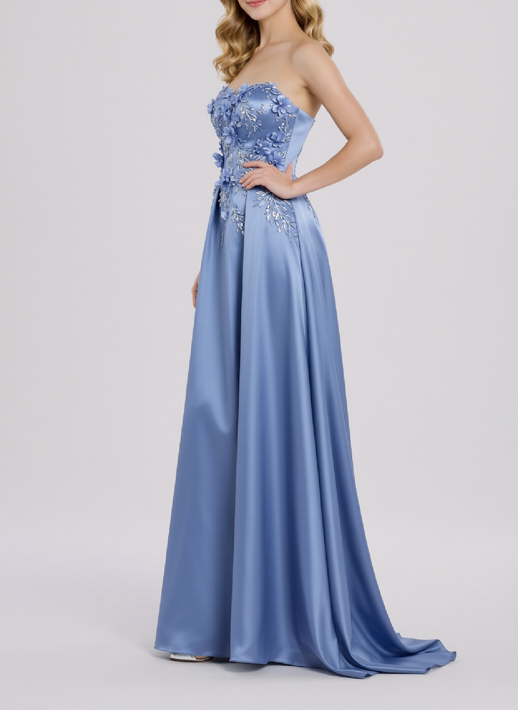 Vestido Celeste Royale