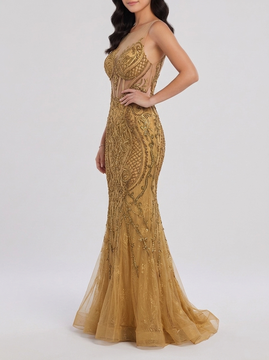 Vestido Ouro Versalhes