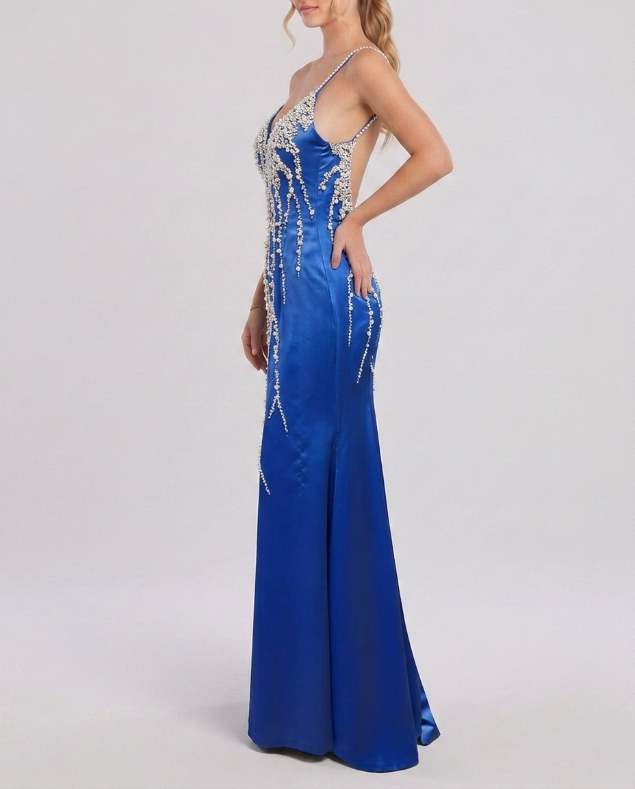 Vestido Azul Pérola