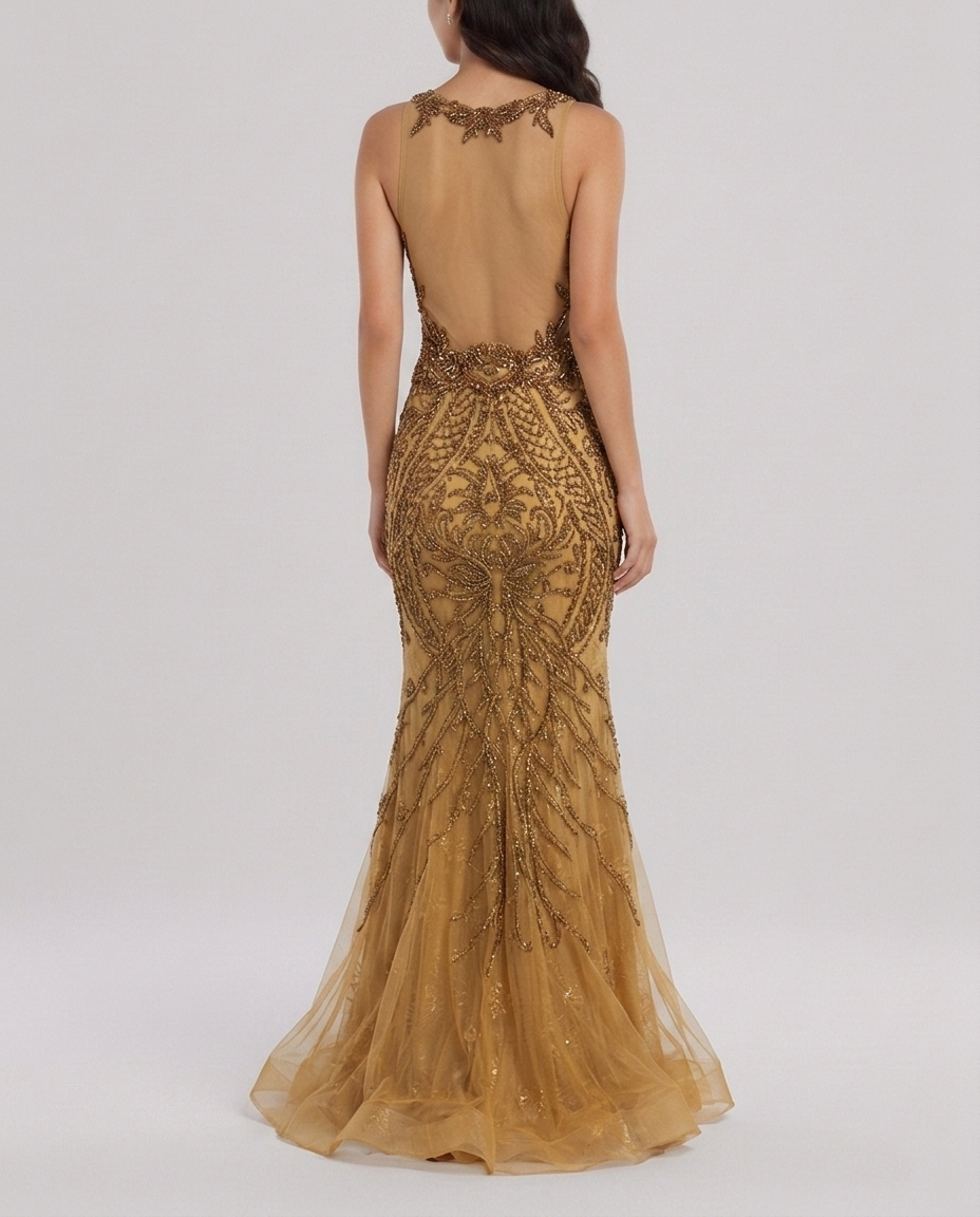Vestido Ouro Versalhes